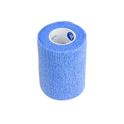 Dynarex Sensi Wrap, Self-Adherent - Latex Free, 4" X 5 yds Blue, 18/Cs