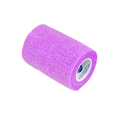 Dynarex Sensi Wrap, Self-Adherent - Latex Free, 4" X 5 yds Purple, 18/Cs