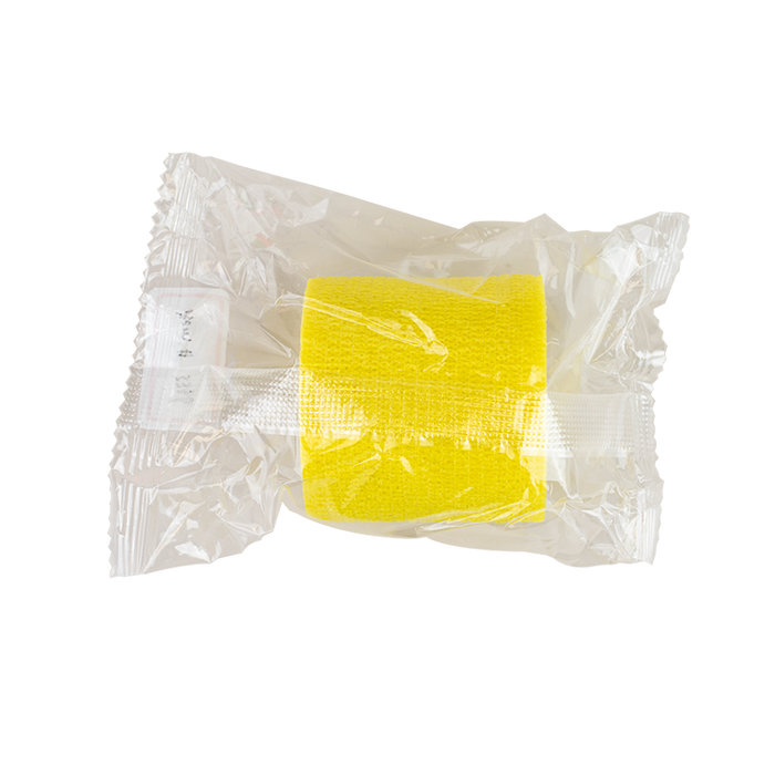 Dynarex Sensi Wrap, Self-Adherent Wrap - Latex Free, 1" x 5 yds Yellow, 30/Cs