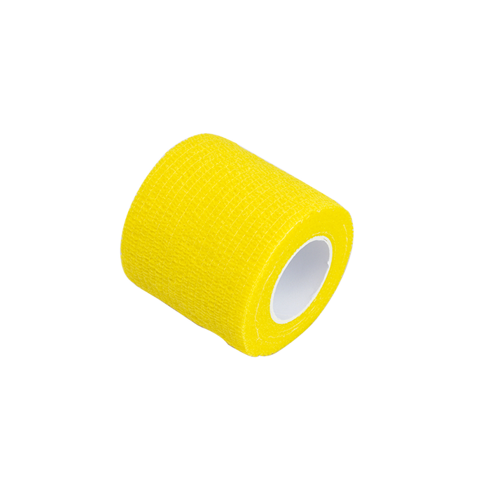 Dynarex Sensi Wrap, Self-Adherent Wrap - Latex Free, 1" x 5 yds Yellow, 30/Cs