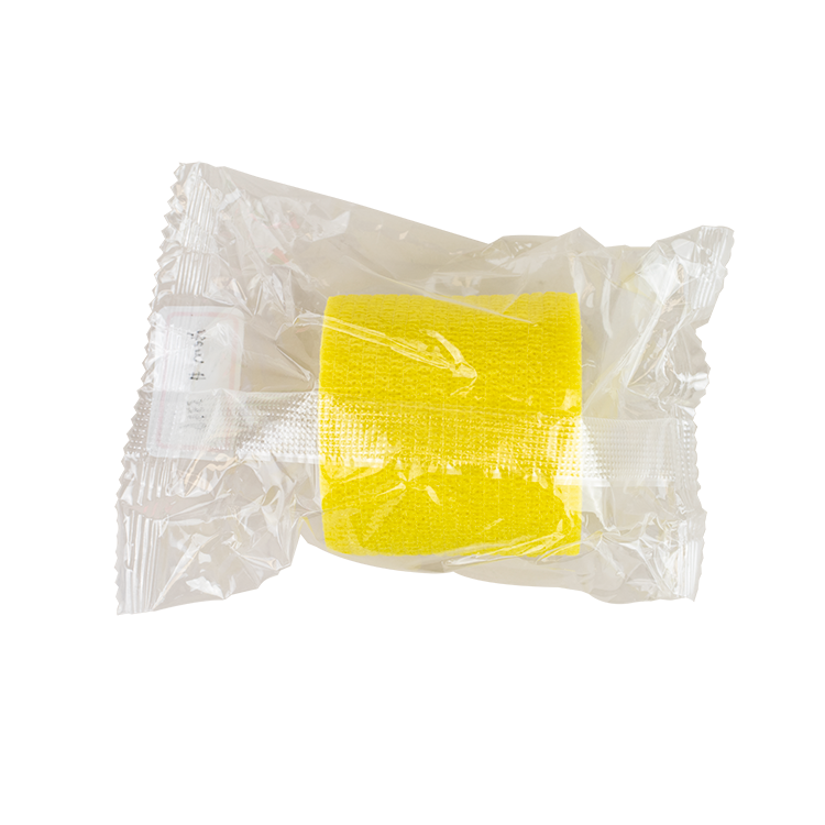 Dynarex Sensi Wrap, Self-Adherent - Latex Free, 4" X 5 yds Yellow, 18/Cs