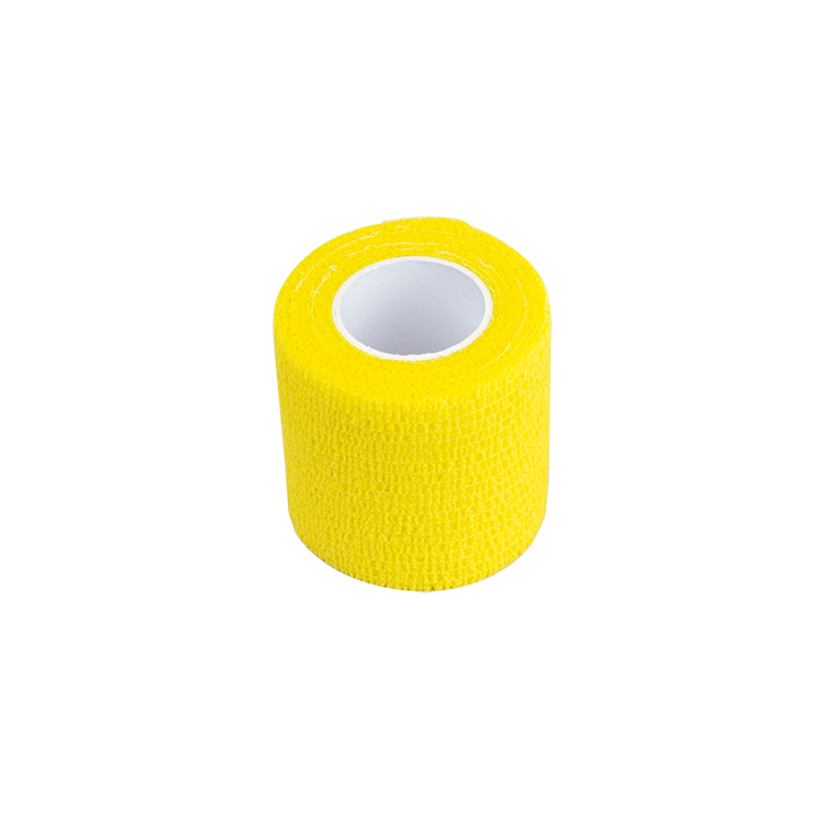 Dynarex Sensi Wrap, Self-Adherent - Latex Free, 4" X 5 yds Yellow, 18/Cs