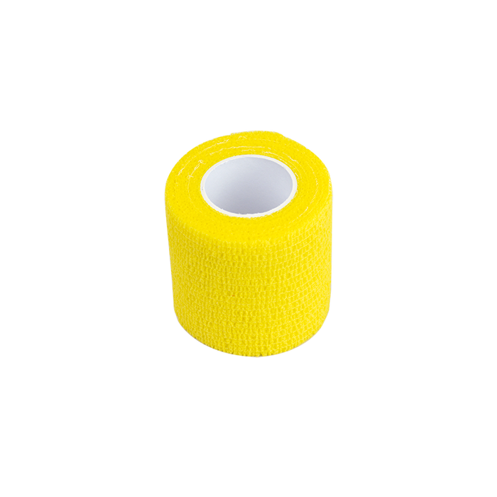 Dynarex Sensi Wrap, Self-Adherent - Latex Free, 4" X 5 yds Yellow, 18/Cs