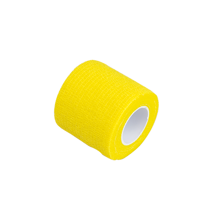 Dynarex Sensi Wrap, Self-Adherent - Latex Free, 4" X 5 yds Yellow, 18/Cs