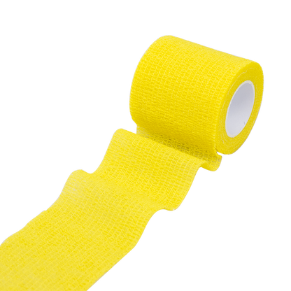 Dynarex Sensi Wrap, Self-Adherent - Latex Free, 4" X 5 yds Yellow, 18/Cs