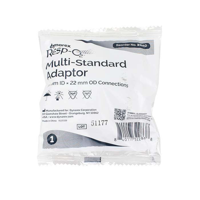 Dynarex Resp-O2™ Adapters & Connectors (50 Count)