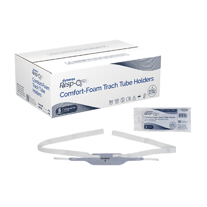 Dynarex Comfort-Foam Trach Tube Holder - Anti Disconnect, 1 Piece (60 Count)