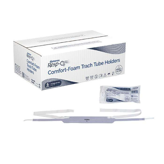 Dynarex Comfort-Foam Trach Tube Holder - Anti Disconnect, 1 Piece (60 Count)