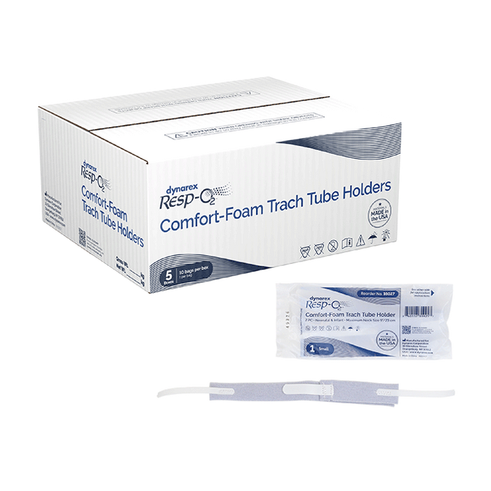 Dynarex Comfort-Foam Trach Tube Holder, 2-Piece (50 Count)