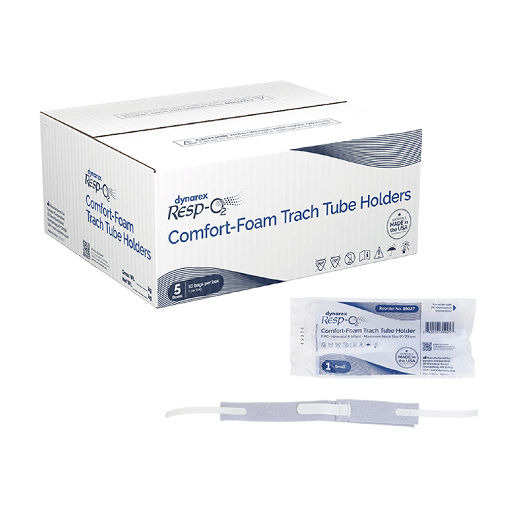 Dynarex Comfort-Foam Trach Tube Holder, 2-Piece (50 Count)