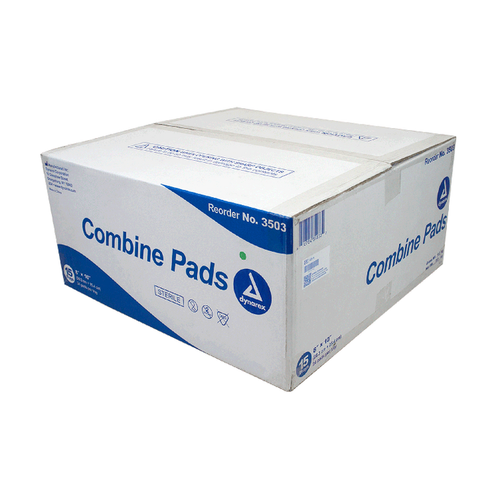 Dynarex Combine Pads 1/pouch - Sterile, 8" x 10", 15/24/cs