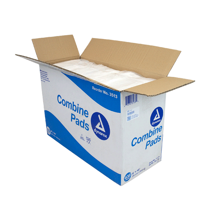 Dynarex Combine Pads - Non-Sterile, 8" x 10", Bulk/432/cs