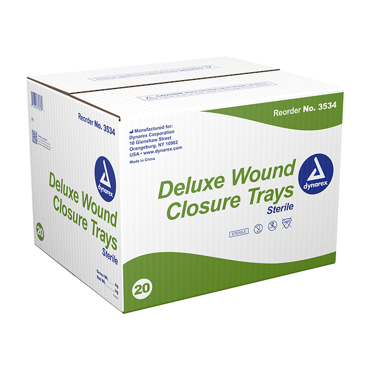 Dynarex Deluxe Wound Closure Trays, 20/cs