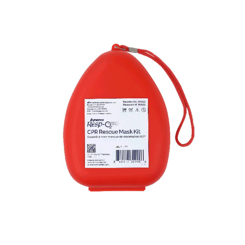 Dynarex CPR Rescue Mask Kit w/ One-Way Valve, Barrier Filter and Pai ...