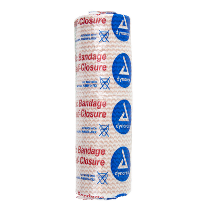 Dynarex Elastic Bandage w/ Self-Closure, 6" x 5 yd, 5/10/cs