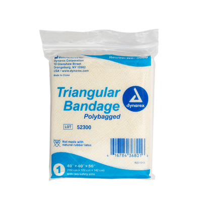 Dynarex Triangular Bandages, 40" x 40" x 56", 12/bx