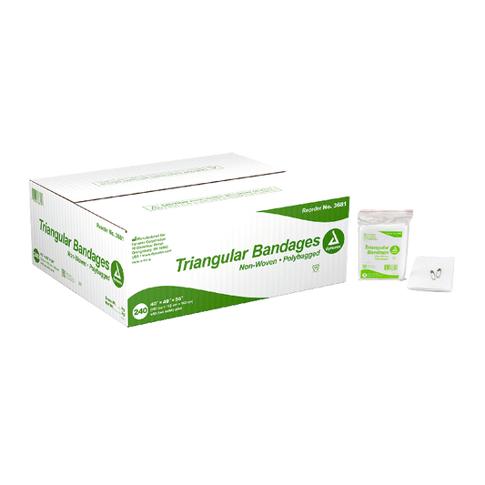 Dynarex Triangular Bandage - Non-Woven, 40" x 40" x 56", 240/cs