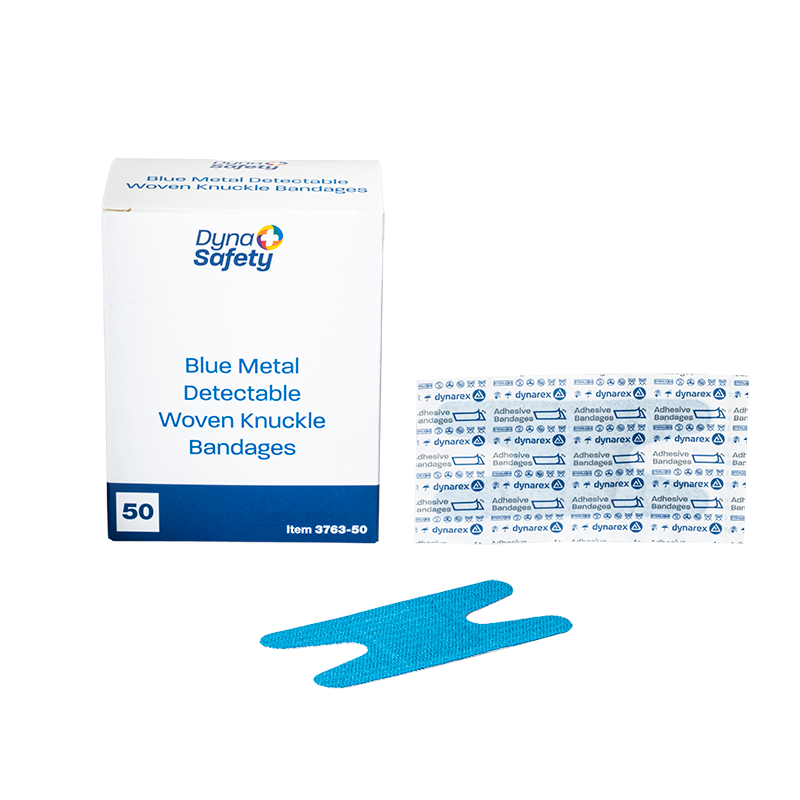 Blue Metal Detectable Woven Bandage