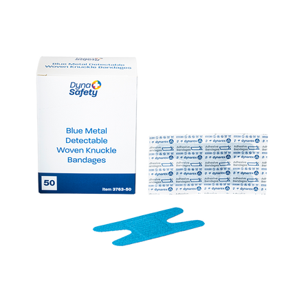 Blue Metal Detectable Woven Bandage