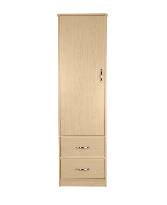 Dynarex One Door / Two Drawer Wardrobe, 1 Piece