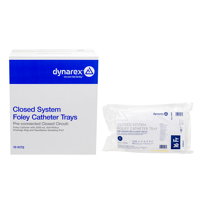 Dynarex Closed Circuit Foley Catheter Trays (10 Count)