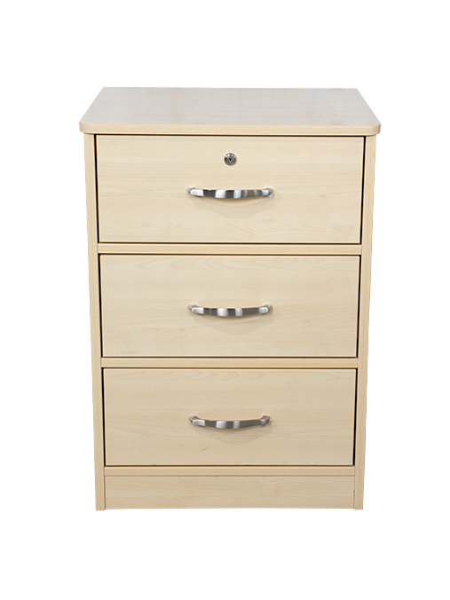 Dynarex Three Drawer Nightstand, 1 Piece