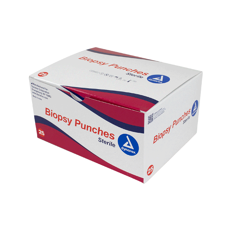 Dynarex Biopsy Punches, 1.5 mm, White, 25/bx