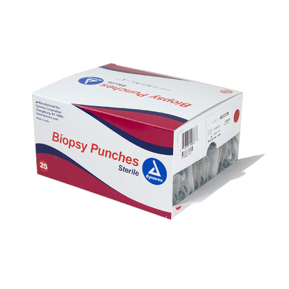 Dynarex Biopsy Punches, 1.5 mm, White, 25/bx