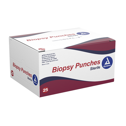 Dynarex Biopsy Punches, 2.0 mm, Ivory, 25/bx