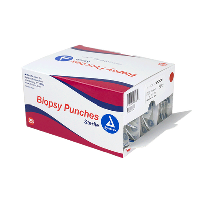 Dynarex Biopsy Punches, 3.0 mm, Gray, 25/bx