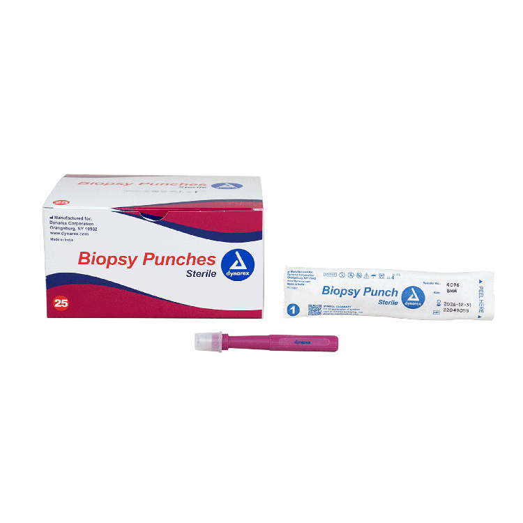 Dynarex Biopsy Punches, 8.0 mm, Purple, 25/bx