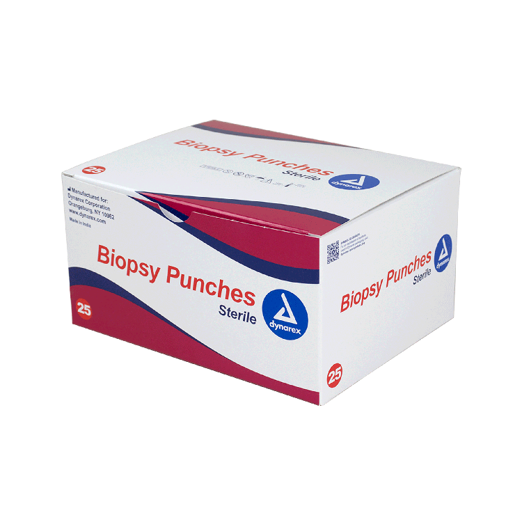 Dynarex Biopsy Punches, 8.0 mm, Purple, 25/bx