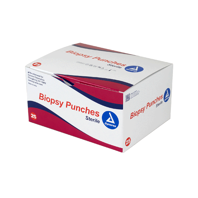 Dynarex Biopsy Punches, Mix Box: 2, 3, 4, 5 and 6 mm, 25/bx (5 each size)