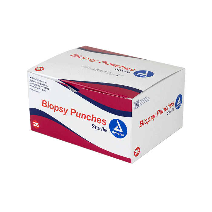 Dynarex Biopsy Punches, Mix Box: 2, 3, 4, 5 and 6 mm, 25/bx (5 each size)