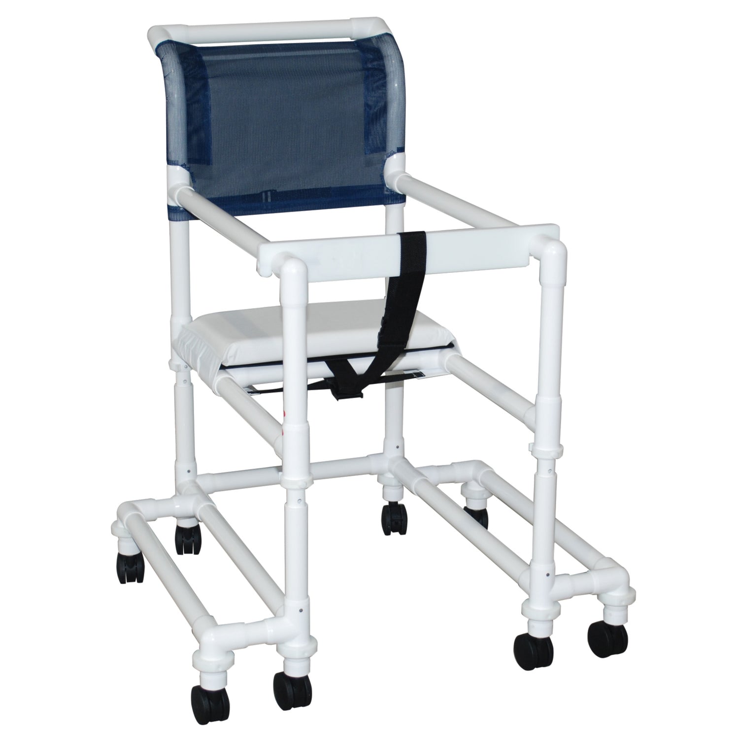 MJM International 418-OR-3TW-T 18" internal width, anti-tip outriggers, 3" twin casters, height adjustable, for residents / patients between 6'-6'6", 300 lbs weight capacity