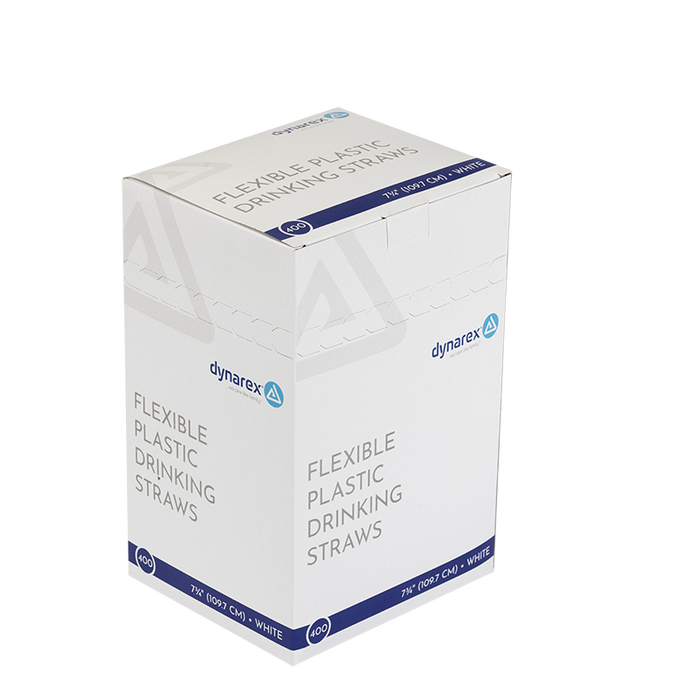 Dynarex Flexible Plastic Drinking Straws (10000 Count)