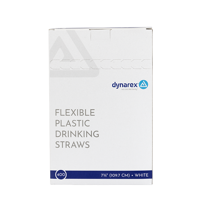 Dynarex Flexible Plastic Drinking Straws (10000 Count)