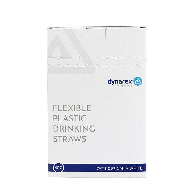 Dynarex Flexible Plastic Drinking Straws (10000 Count)