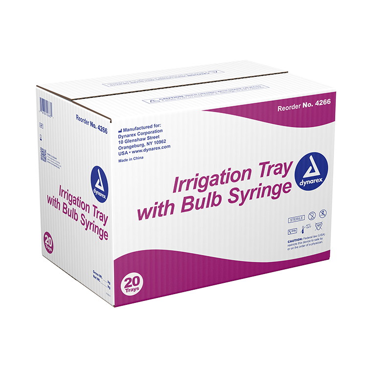 Dynarex Irrigation Trays with Syringes (20 Count) — Go Bulk Medical