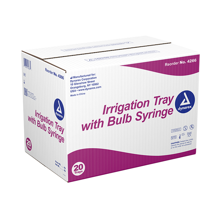 Dynarex Irrigation Trays with Syringes (20 Count)