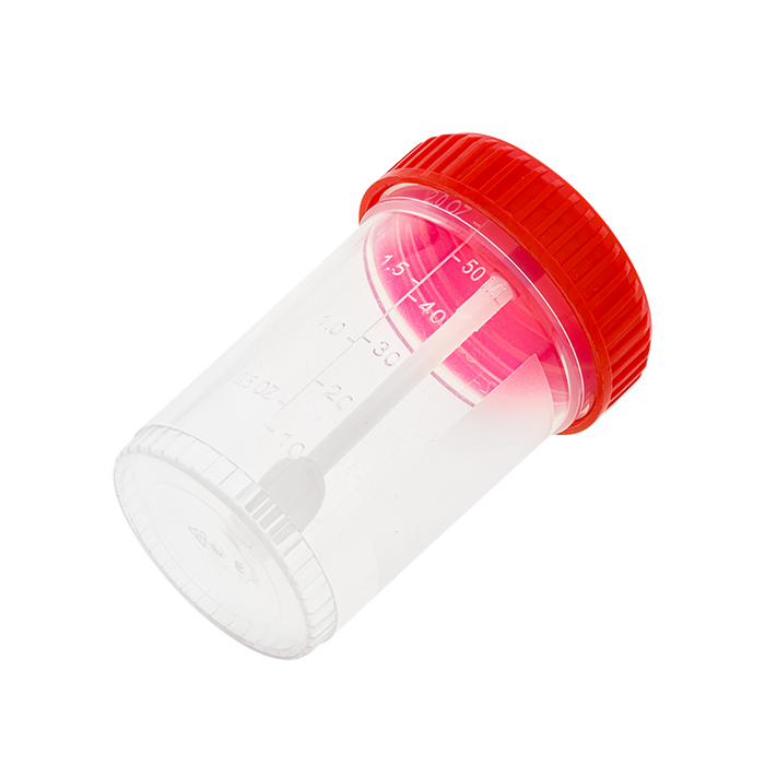 Dynarex Stool Specimen Container with Spoon, 60mL (400 Count)