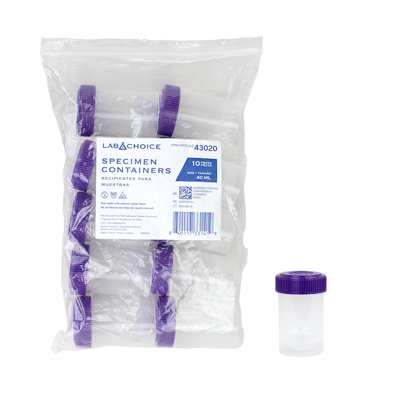 Dynarex Specimen Container, Non-Sterile
