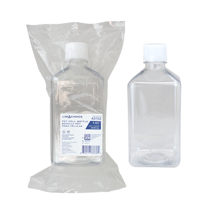 Dynarex PET Cell Bottle - Clear, White