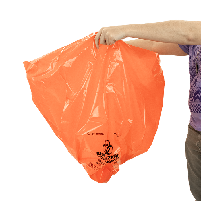Dynarex Biohazard Bags, 39” x 33” (100 Count)