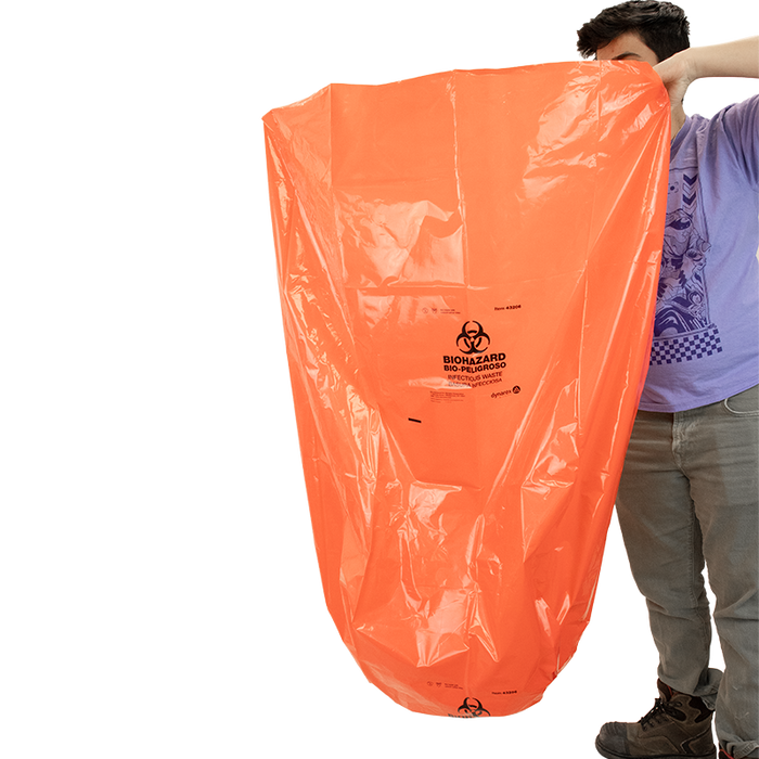 Dynarex Biohazard Bags, 36” x 58” (100 Count)