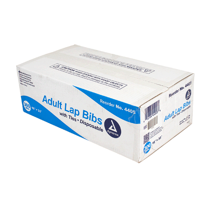 Dynarex Disposable Adult Lap Bibs (300 Count)