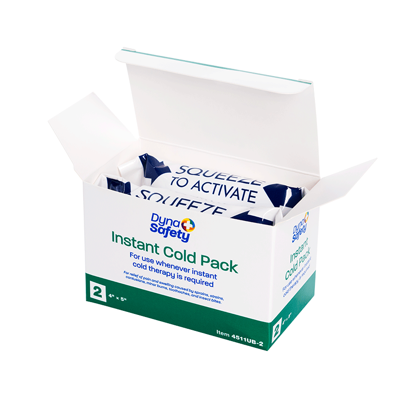 Dynarex Instant Cold Pack 4" x 5" - 2ea/bx, 36bxs/cs (72 Count)