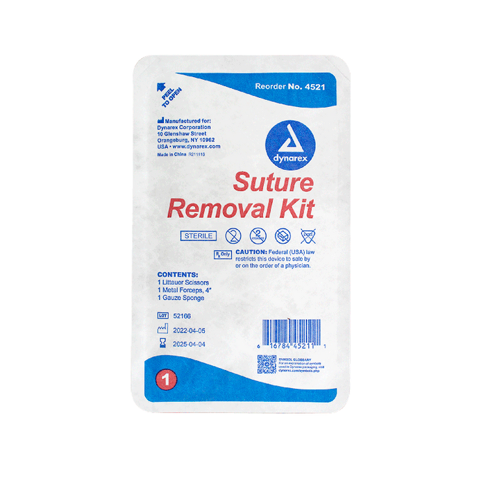 Dynarex Suture Removal Kit - Sterile (50 Count)