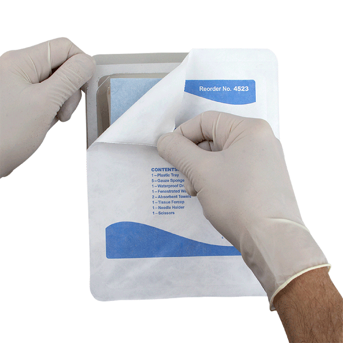 Dynarex Minor Laceration Tray w/ Instruments (20 Count)