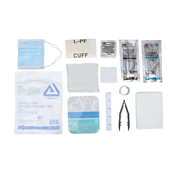 Dynarex Central Line Dressing Change Tray - Sterile (20 Count)